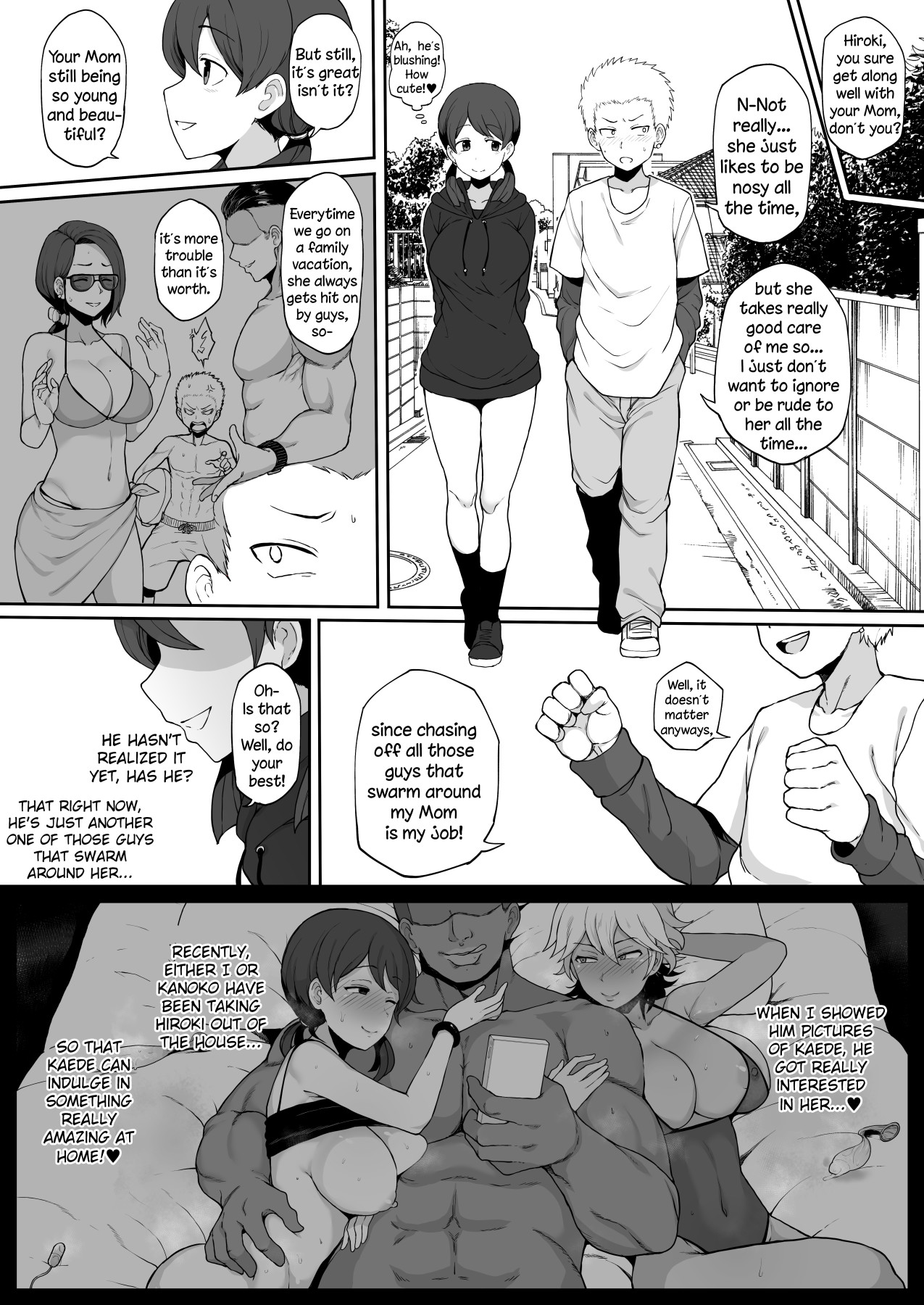 Hentai Manga Comic-My Childhood Friend's Getting Fucked By a Black Transfer Student Chapter 1-6 part 1 Plus Bonus chapter: Stolen Mother's Breasts-Read-13